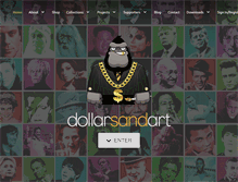Tablet Screenshot of dollarsandart.com